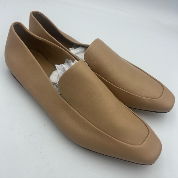 VINCE Brette Loafer ALL Leather Tan Women’s Size EU 38.5 US 8.5 Comfort NEW - Picture 10 of 16